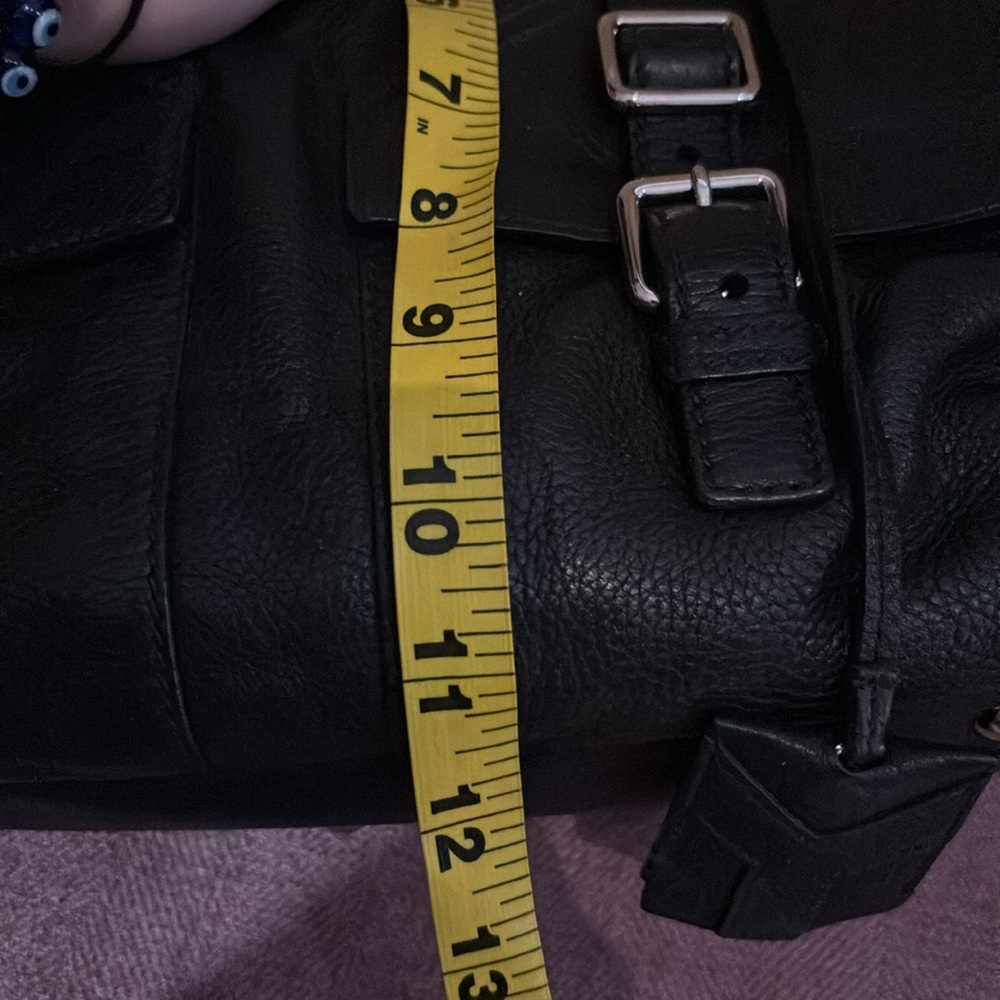 ❤️ Yves Saint Laurent Classy Discontinued Large Leather Black Bag - Picture 13 of 14